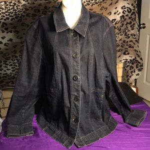 Jones New York denim jacket long sleeved